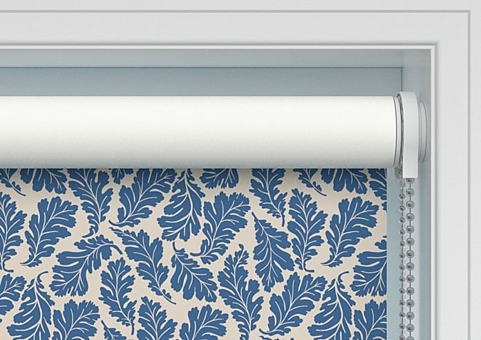 Land & Shore Oak Leaf (Blackout), Blue - Twist&Fit Roller Blind - Image 10